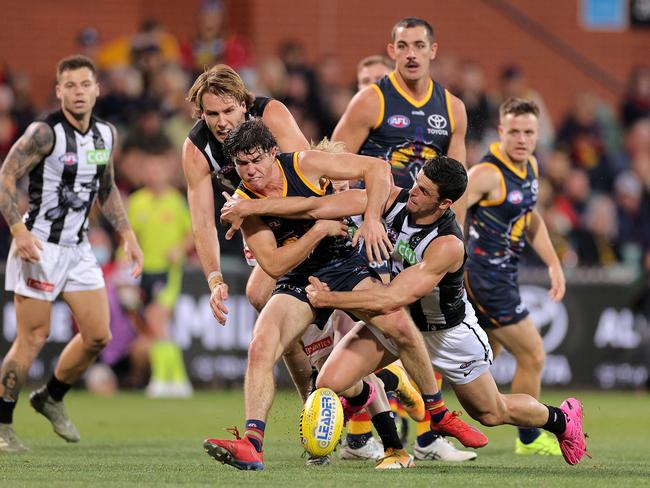 The South Australian State Government is happy with the how Collingwood’s trip into Adelaide was handled. Picture: Getty Images