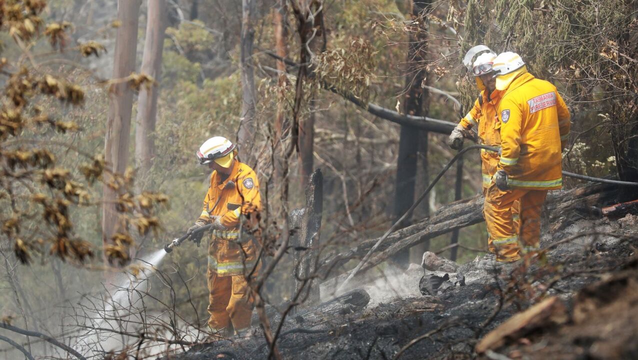 A man has been charged with lighting a fire in Tasmania