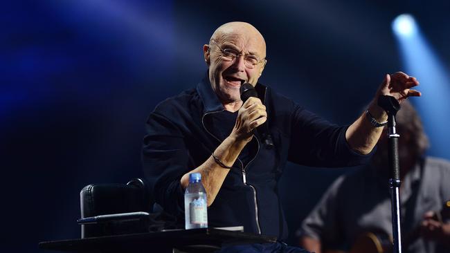 Phil Collins performs at AAMI Park on Friday night. Picture: Nicki Connolly