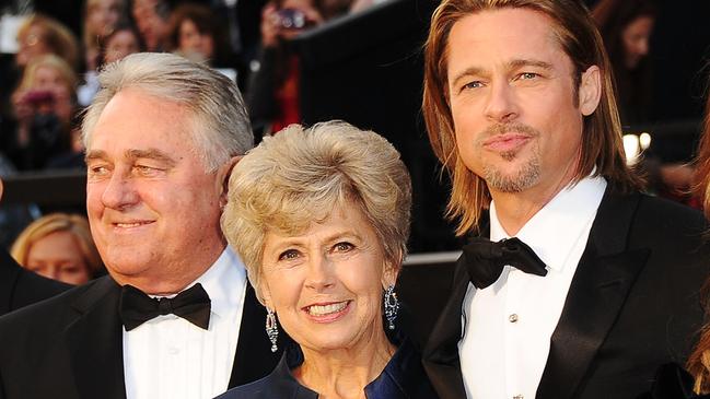 Pitt is expected to bring his parents as his dates to the Oscars, like he did for the 2012 ceremony. Picture: Jason Merritt/Getty Images/AFP