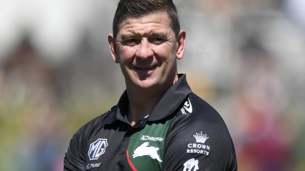 Rabbitohs coach Jason Demetriou wasn’t in any mood to discuss a controversial week.