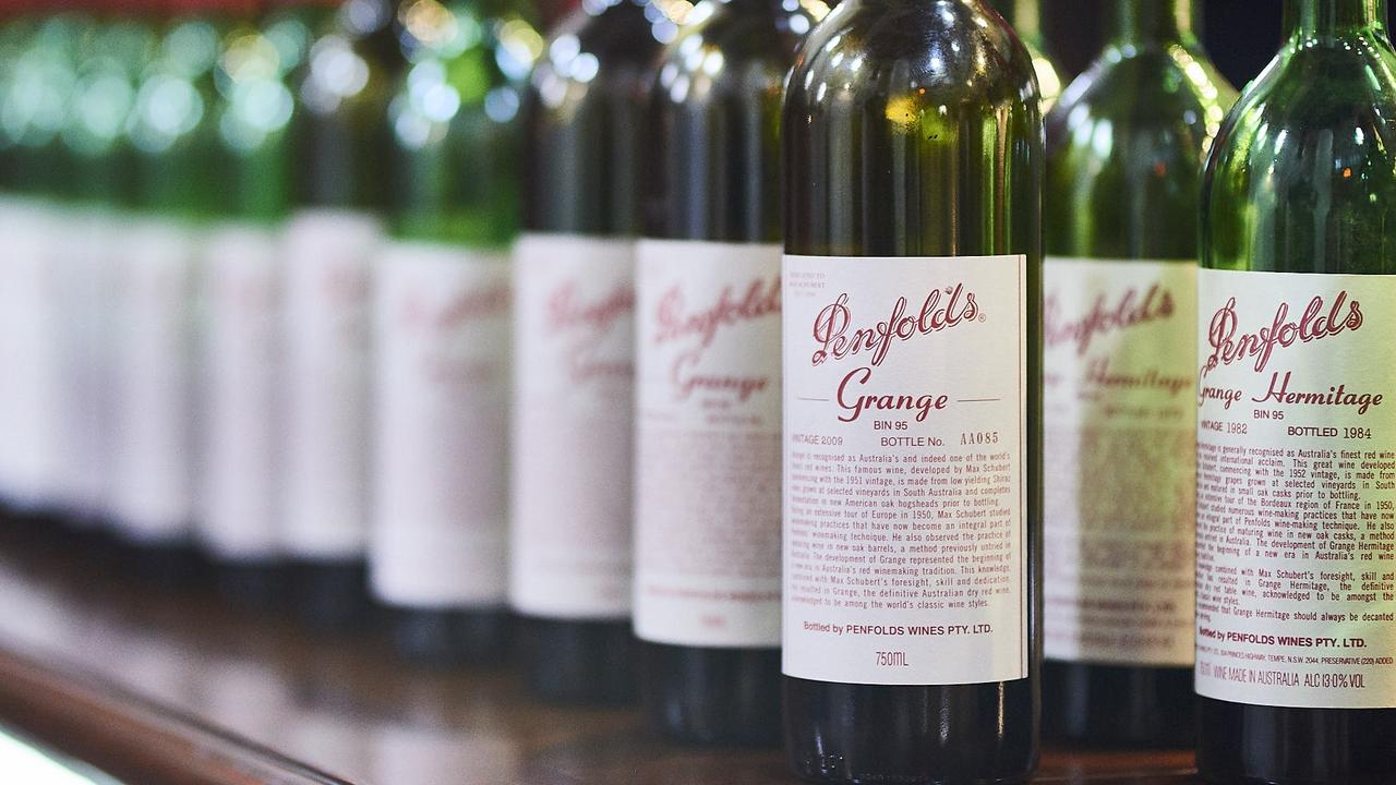 Vintages of Penfolds Grange. Supplied by Endeavour Drinks