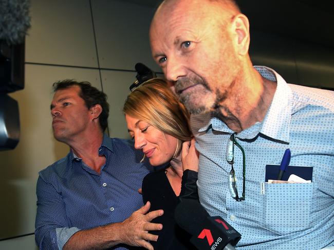The 60 Minutes crew arrived back in Sydney last night. Picture: Jane Dempster/The Australian