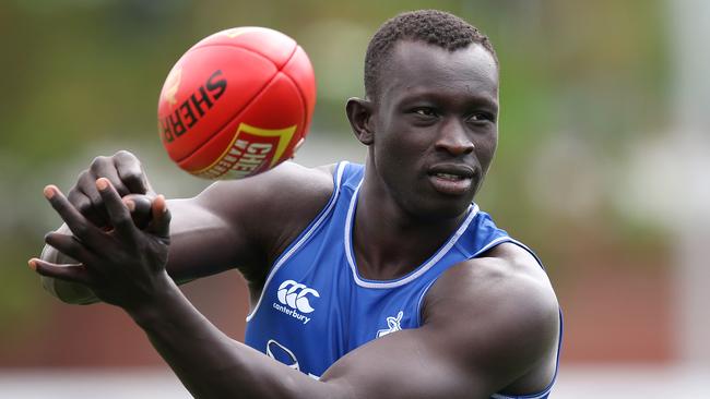 The Roos are putting no pressure on Majak Daw. Picture: Michael Klein