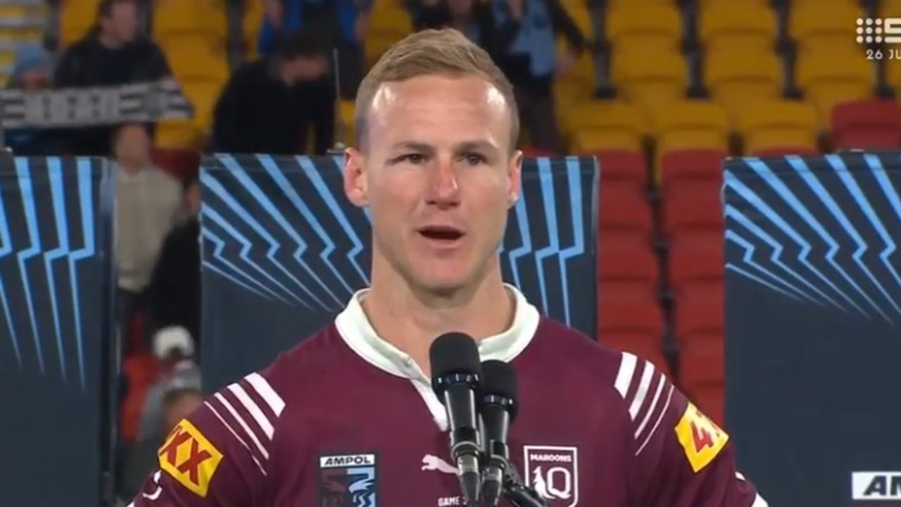 Cherry-Evans isn't used to that kind of reception at Suncorp Stadium. Photo: Channel 9