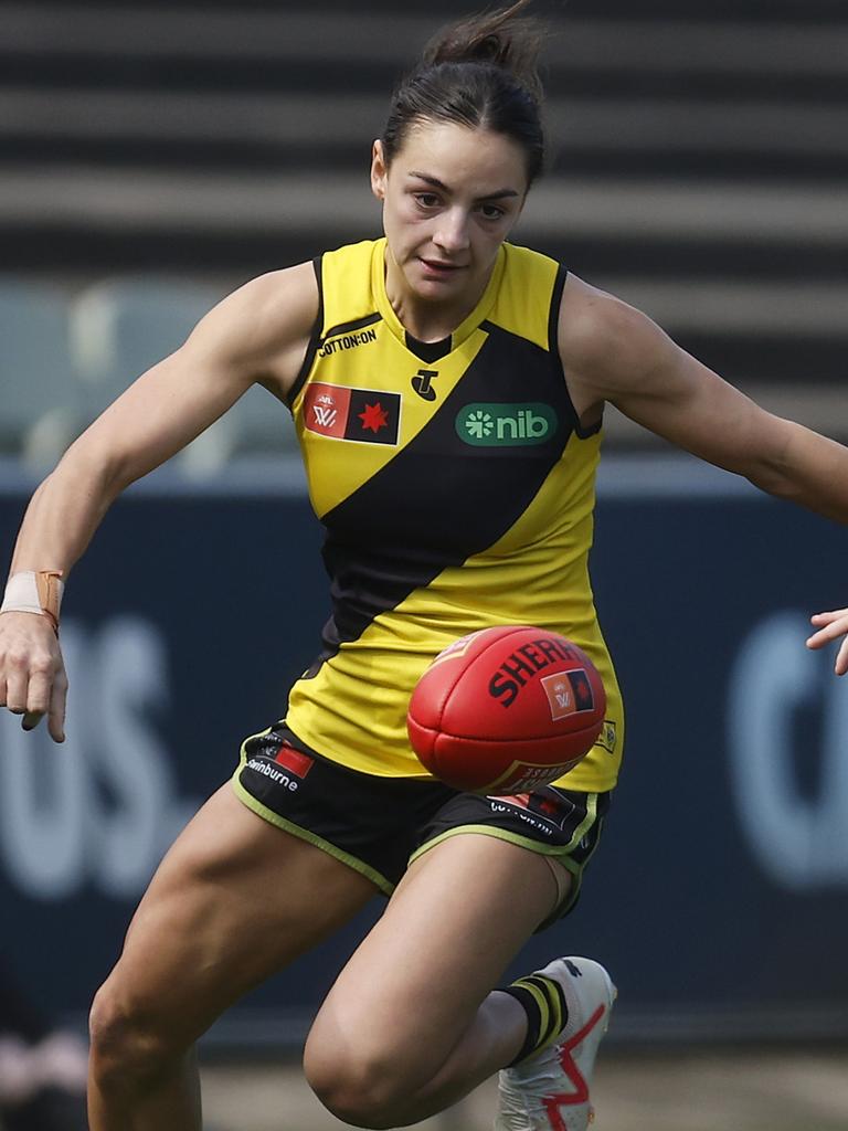 Monique Conti will line up for Richmond in the 2024 AFLW season before joining Geelong United. Picture: Daniel Pockett/Getty Images