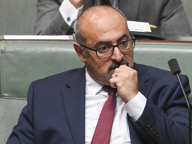 Peter Khalil’s electoral office in Coburg was the subject of activist attacks late last year. Picture: NewsWire / Martin Ollman