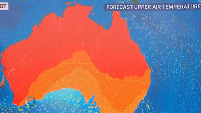 A period of "prolonged heat" is expected to continue over the next week across much of northern Australia. Picture: Sky Weather