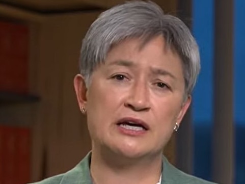 Penny Wong appears on morning television.
