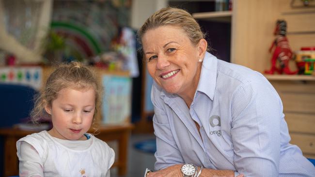 Maxine Thomas has returned to the Injune Children's Centre, volunteering as the kindergarten's qualified teacher through the Origin Foundation. Picture: Supplied