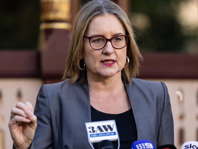 Premier Jacinta Allan announced the plan for the trial on Monday night. Picture: Diego Fedele