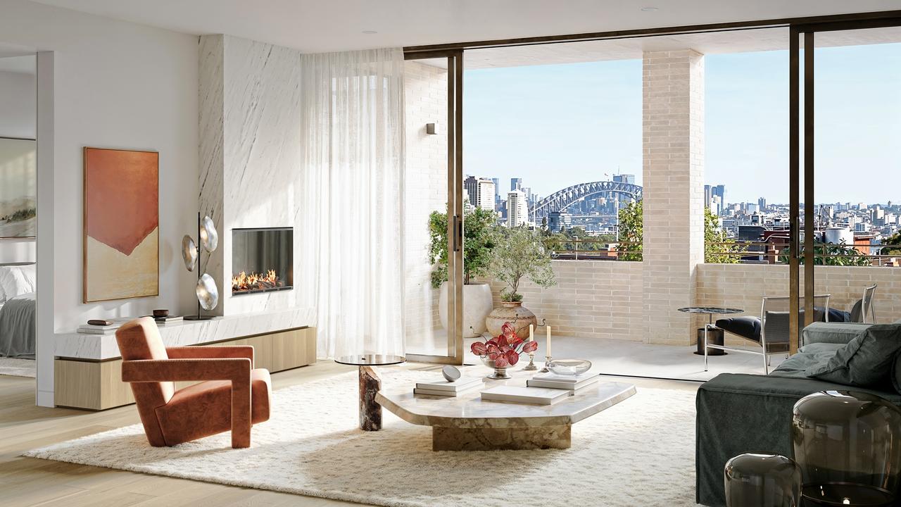 The apartments will offer views of the city, Bridge and Opera House.