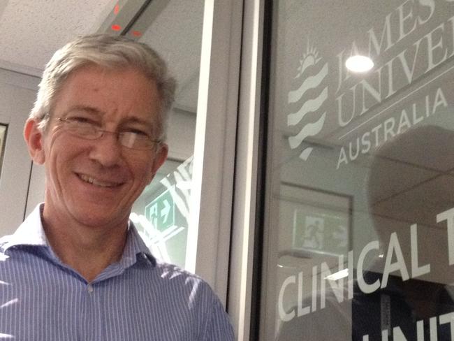 James Cook University Dean of the College of Medicine and Dentistry, Professor Richard Murray, outside the Clinical Trials Unit at JCU's new Cairns City campus. Photo: Daniel Bateman