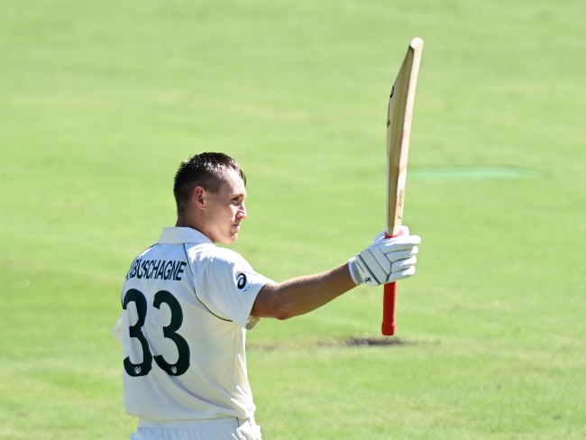 Marnus Labuschagne carried the weight of Australia's batting with a terrific century. PICTURE: Getty