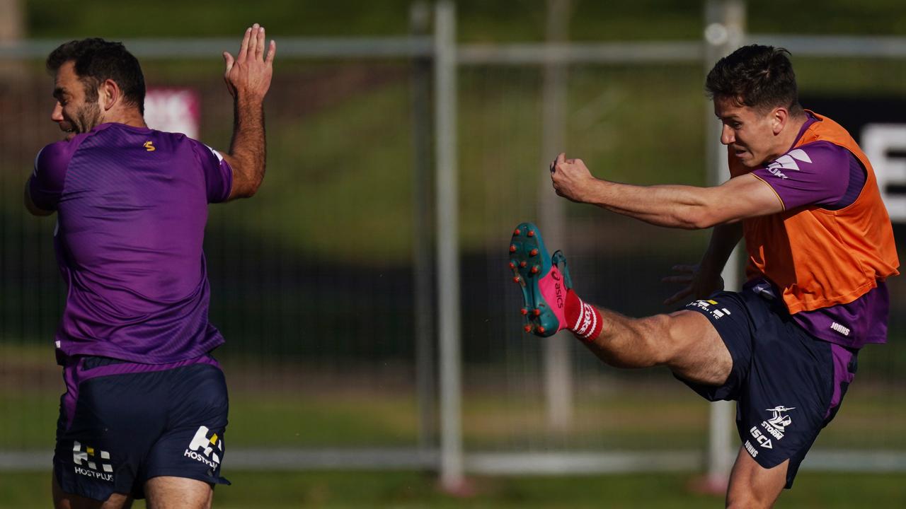 Cooper Johns was on the receiving end of some classic Craig Bellamy feedback. Picture: AAP