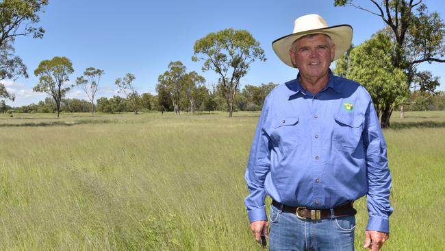 Third-generation farmer Selwyn Jocelyn Maller on his beef farm at Wallumbilla, northeast of Roma, in Queensland.