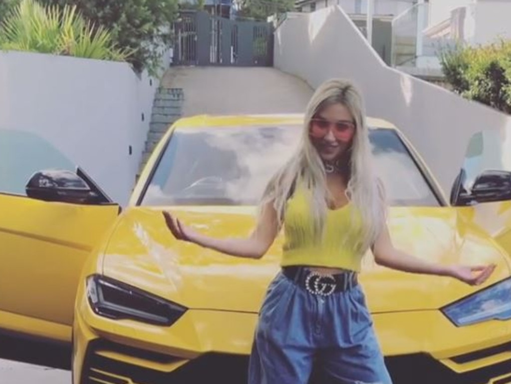 Mr Nassif shot to fame when he shared a video of himself on Instagram gifting his wife Nissy a bright yellow Lamborghini. Picture: Instagram