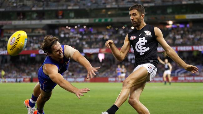 Kade Simpson has played 326 games thus far. Picture: Michael Willson/AFL Photos