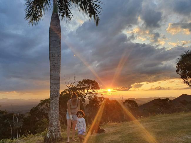 Little Adelynn with her Auntie Leela is exploring the Whitsundays as authorities continue to search for her mother Tahnee Shanks who went missing in Mexico a fortnight ago.