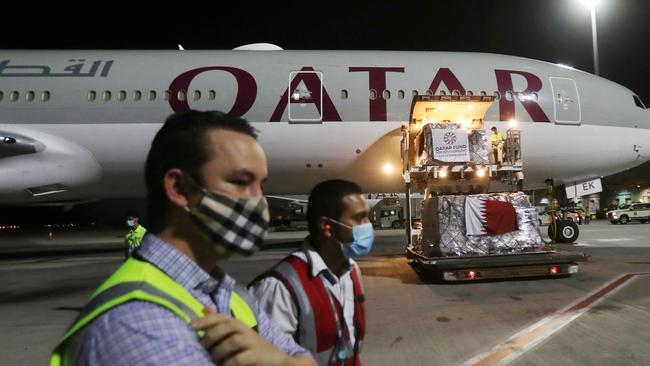 Revelations that passengers flying through Doha were forced to endure vaginal inspections have up-ended Qatar's efforts to boost its reputation before the Gulf state hosts World Cup 2022. Picture: Karim Jaafar / AFP