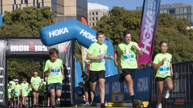 IRONKIDS Tasmania race start at PW1. Picture: Chris Kidd