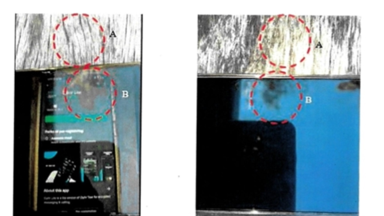 Police used the reflection on pics sent on an AN0M phone to argue that it was used by an accused drug smuggler. Picture: Supplied