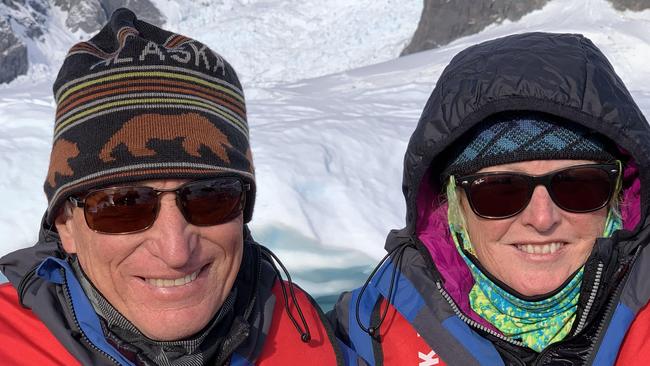 Rowena and Wayne Hamilton in Antarctica. Picture Supplied