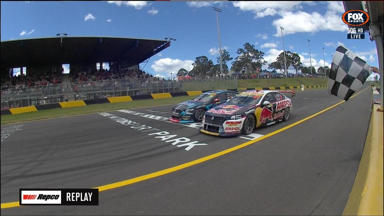 There was a crazy ending when Shane van Gisbergen claimed a wild comeback.