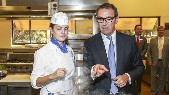 Steven Marshall, when he was Opposition leader, made an election pledge to move TAFE SA’s cooking school to Lot Fourteen.