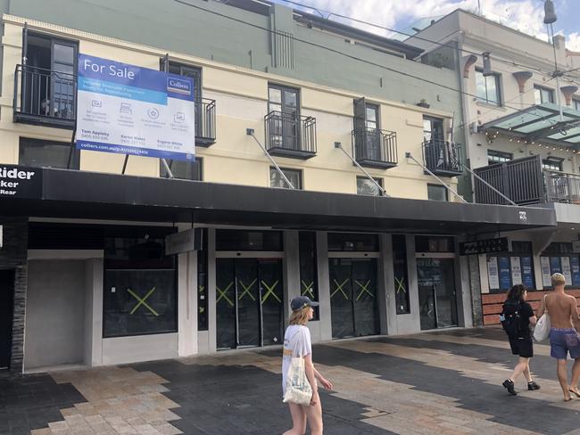 The former Billabong retail outlet on The Corso at Manly, the site of the proposed Get Sashimi outlet. Picture: Jim O’Rourke