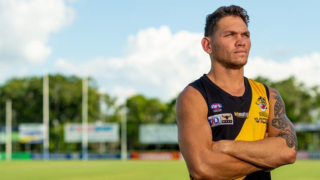 Nightcliff captain Phillip Wills reckons the team can go for a third premiership. Picture: CHE CHORLEY