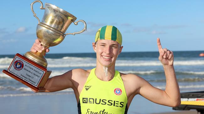 North Curl Curl U15 ironman winner Jack Stewart.