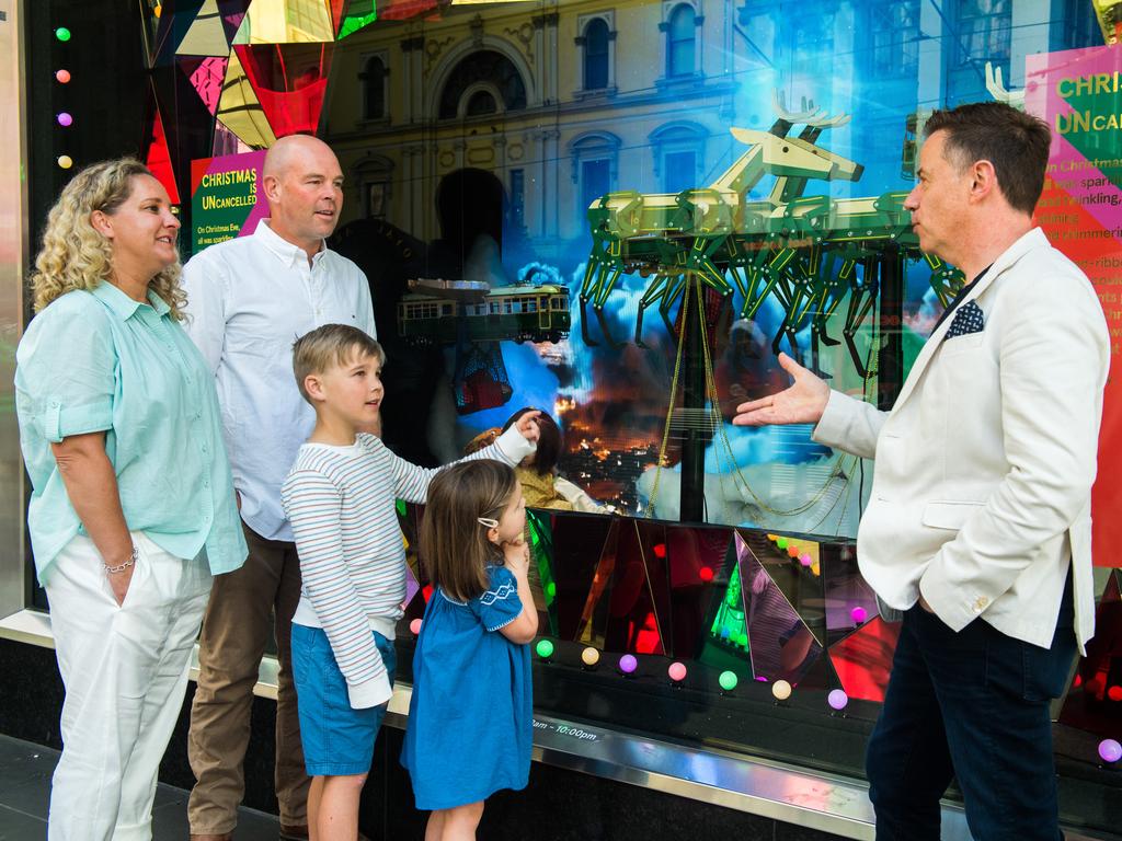 They’ll also get a rare, behind the scenes access to Myer’s iconic Christmas windows. Picture: Airbnb