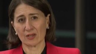 NSW Premier Gladys Berejiklian called on businesses across the state to re-tool if they could to help ease shortages of essential health supplies including sanitisers and medical equipment. Picture: Seven News