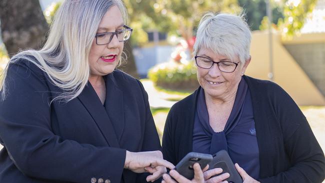 Councillor Andrea Friend and principal waste officer Leanne Randall. Picture: Contributed.