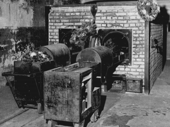 Auschwitz’s ovens where hundreds of thousands of victims were disposed of.