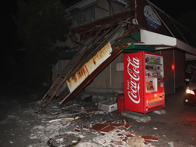 Damage from the earthquake in Mashiki. Picture: Getty Images