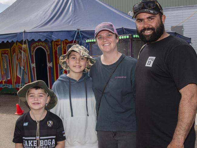 Clay Jackomos, Dayne Jackomos, Janalle Jackomos, Jay Jay Jackomos at the 2024 Swan Hill Show Picture: Noel Fisher