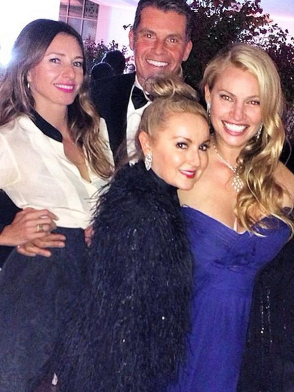 Kristy Clark looked beautiful in blue.
