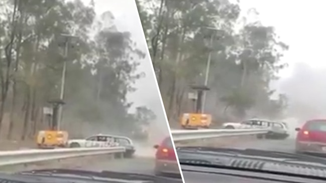 Driver filmed repeatedly ramming mobile speed camera in NSW