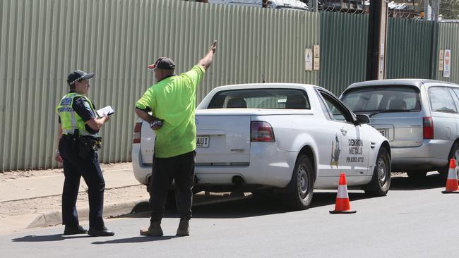 Mr Hatchard was pinned between a ute and Matherson’s van before falling to the ground – and was then run over again. Picture: Emma Brasier