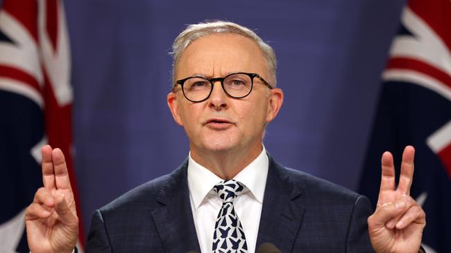 Labor leader Anthony Albanese in Sydney on Thursday. Picture: Damian Shaw