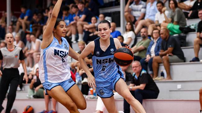 Jessie-May Hall playing for NSW Metro U18 girls ahead of the U18 National Championships. Picture: Daniel Bennett & Rob Sheeley