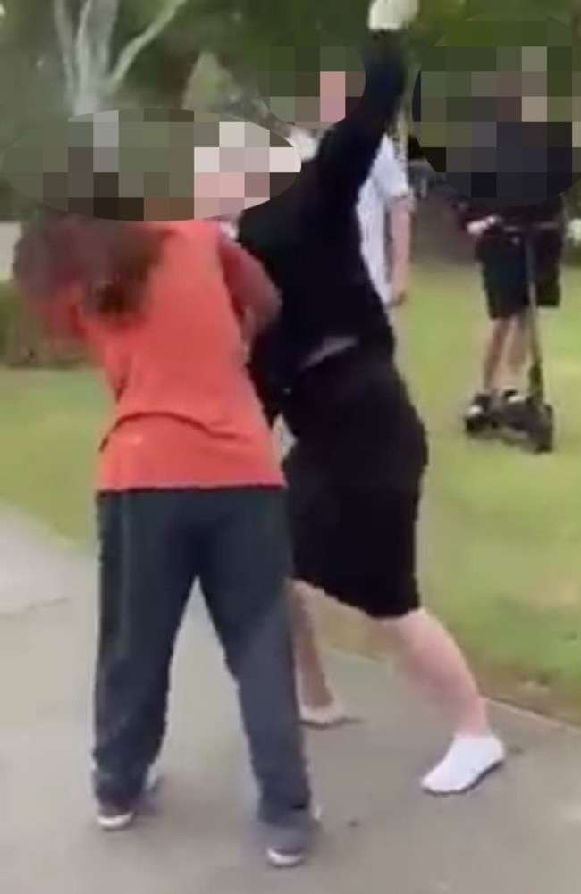 Footage has emerged of an alleged fight between several girls in Caloundra West on September 2, 2022. Picture: Facebook