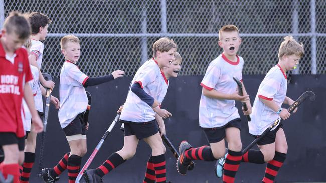 The Under 13 Boys from Glenelg played Central. Picture by Wayne Taylor.