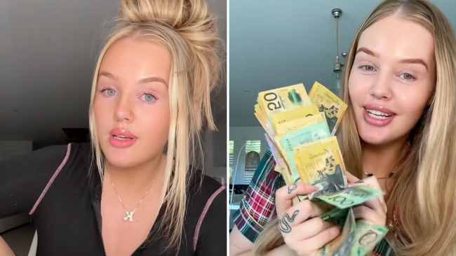 Sex worker, Kayla Jade, took to TikTok to confirm that she is a mum of two. Image: TikTok/blueeyedkaylajade