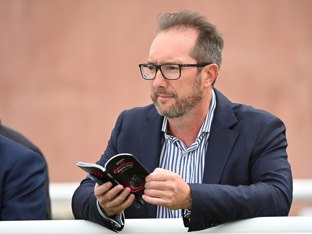 Matt Cain, Chairman of Melbourne Race Club, at Caulfield racecourse. Picture: Getty