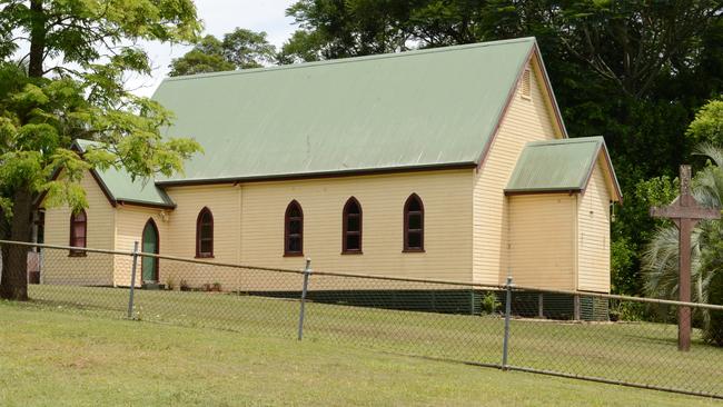 St Patrick's Catholic Church in Nimbin before it was destroyed by fire. Picture: Cathy Adams