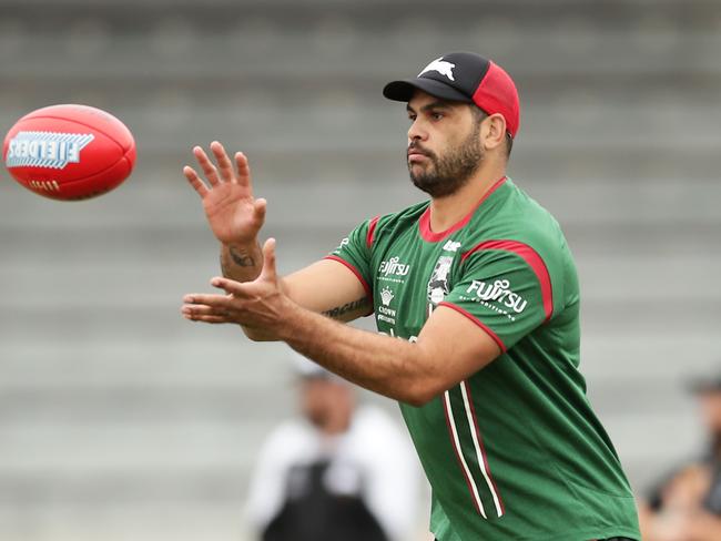 Greg Inglis during Rabbitohs training.