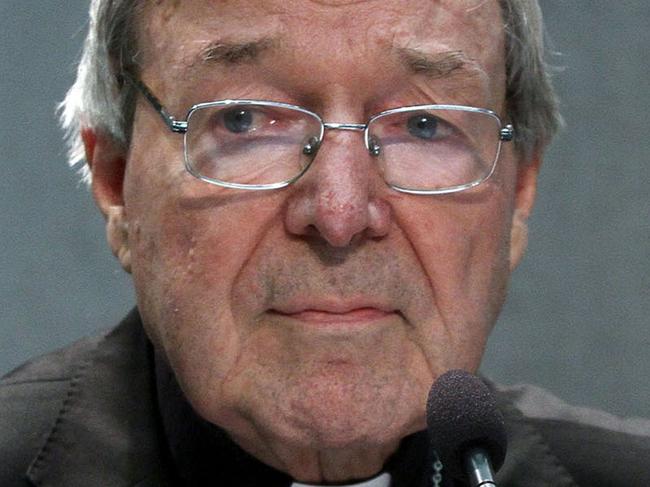 ROME, ITALY - JUNE 29: Australian Cardinal George Pell looks on as he makes a statement at the Holy See Press Office on June 29, 2017 in Vatican city, Vatican.   George Pell is being charged with historical child sex offenses in a case that has rocked the church. Cardinal Pell says on June 29 that he will return to Australia to face sex abuse charges.  PHOTOGRAPH BY Marco Ravagli / Barcroft Images  London-T:+44 207 033 1031 E:hello@barcroftmedia.com - New York-T:+1 212 796 2458 E:hello@barcroftusa.com - New Delhi-T:+91 11 4053 2429 E:hello@barcroftindia.com www.barcroftimages.com (Photo credit should read Marco Ravagli / Barcroft Media via Getty Images / Barcroft Media via Getty Images)